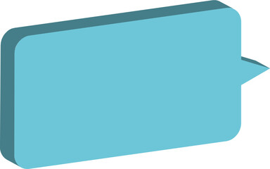 sky blue speech bubble