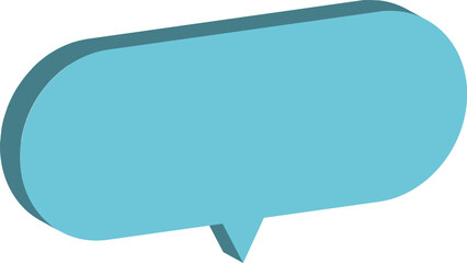 sky blue speech bubble