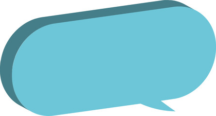 sky blue speech bubble