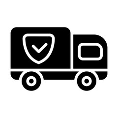 Security Truck Solid Icon