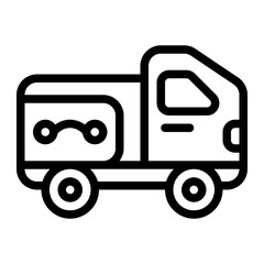 Smart Truck Line Icon