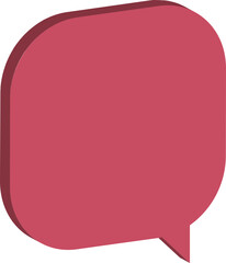 pink speech bubble