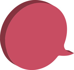 pink speech bubble