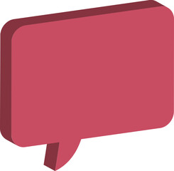 pink speech bubble