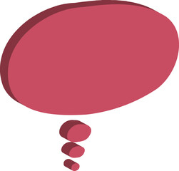 pink speech bubble