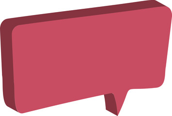 Fototapeta premium pink speech bubble