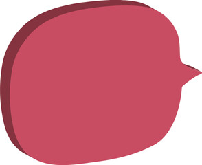 pink speech bubble