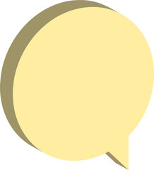 beige speech bubble