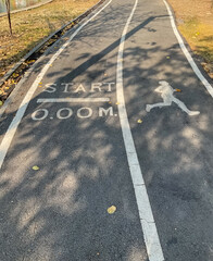 road in the city running way