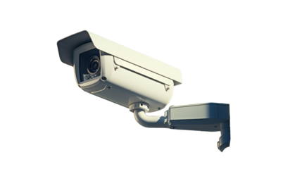 CCTV Surveillance Camera on PNG Transparent Background, Capturing and Observing Suspicious Activity
