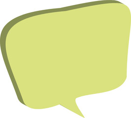 Sprechblase dreidimensional grün