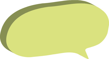 Sprechblase dreidimensional grün