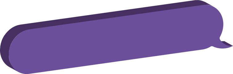 bulle de dialogue en relief violet