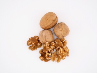 신선한 유기농 견과류 호두 
