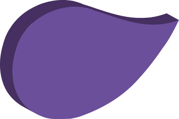 bulle de dialogue en relief violet