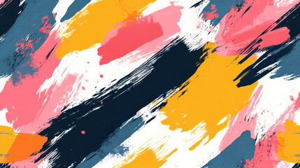 Colorful brush strokes create vibrant abstract pattern