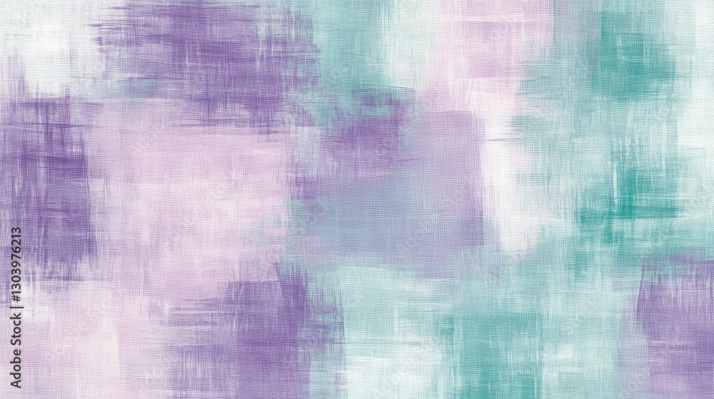 Poster Soft pencil strokes create a fragmented background of pastel colors that inspire calm and creativity in an artistic space