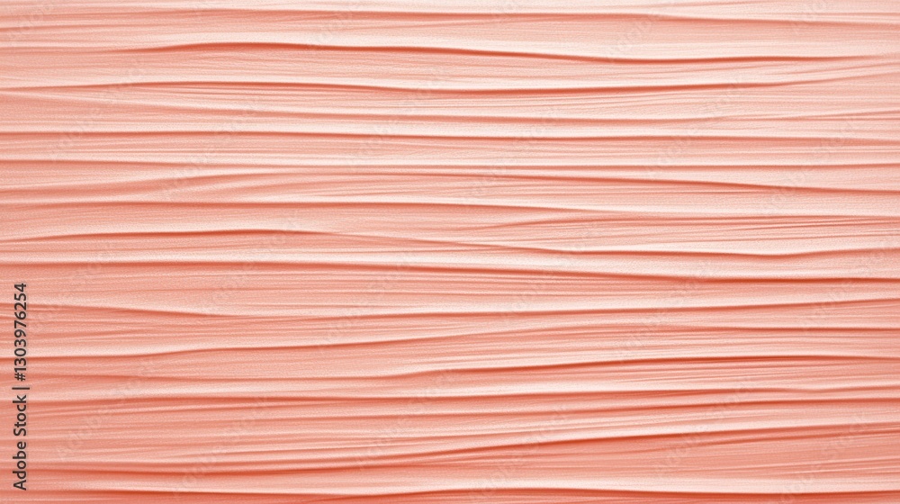 Poster textured background in soft pencil strokes creates a serene atmosphere in muted coral tones