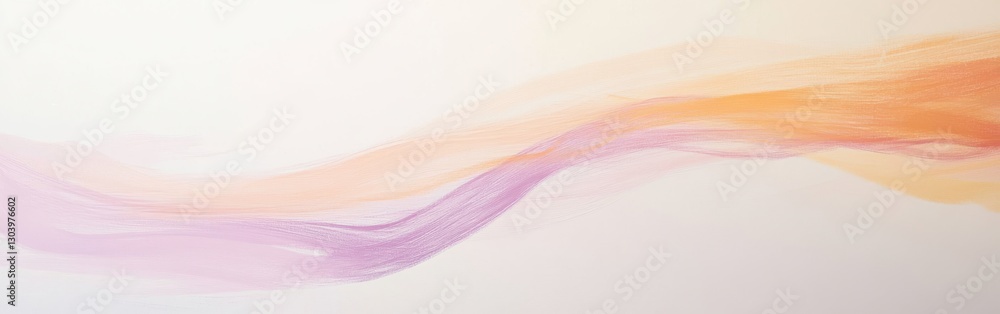 Aufkleber subtle waves of color on a minimalist white background create a serene atmosphere for contemplation 