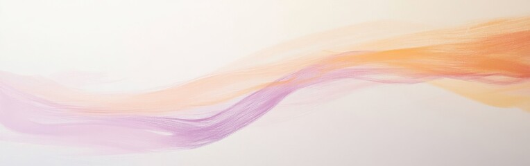 Subtle waves of color on a minimalist white background create a serene atmosphere for contemplation and creativity