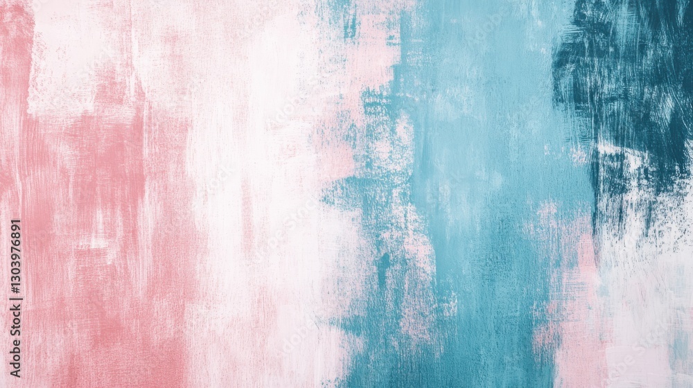 Aufkleber minimalist backdrop with soft pencil strokes in pastel pink and blue creating a serene atmosphere fo