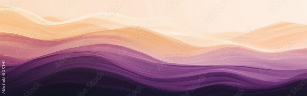 Poster gradient of soft pastel pencil strokes creates a serene abstract composition with gentle waves of co
