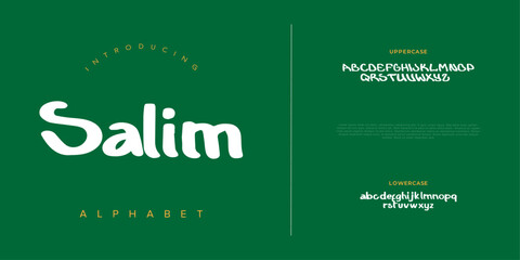 Salim font Calligraphy Logotype Script Brush Font Type Font lettering handwritten