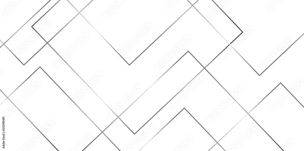 Poster Modern minimal grey square shape background with stoke. abstract futuristic architecture concept with digital geometric gold line for wallpaper, presentation background design, vector illustration.	