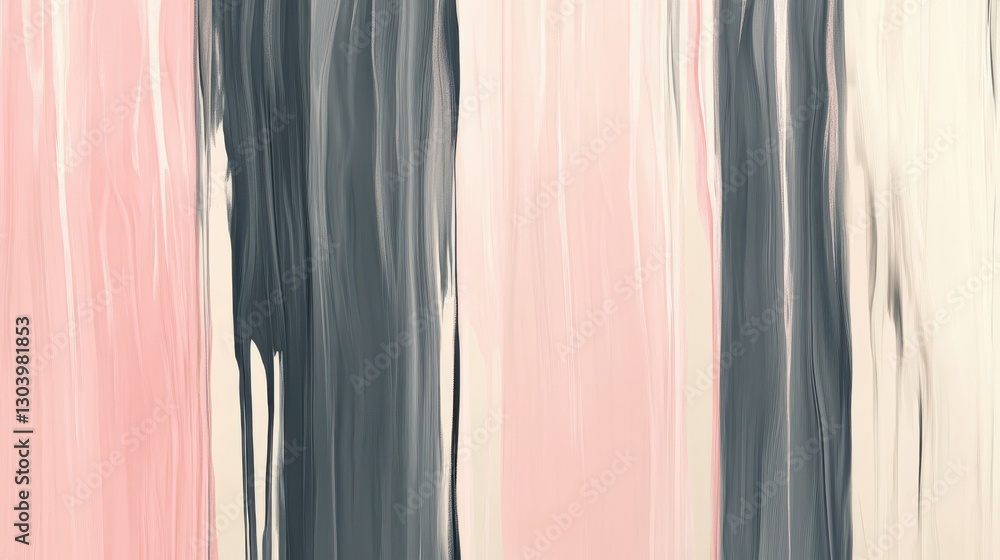 Aufkleber Dynamic abstract pattern featuring muted pink and gray tones with flowing lines creating a sense of movement and depth