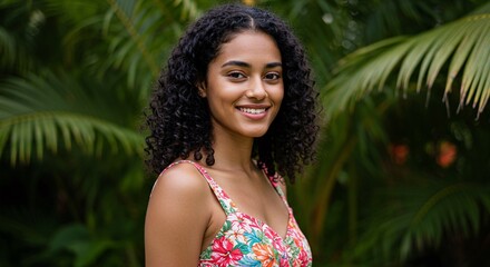 photorealistic portrait of a woman from Mauritius