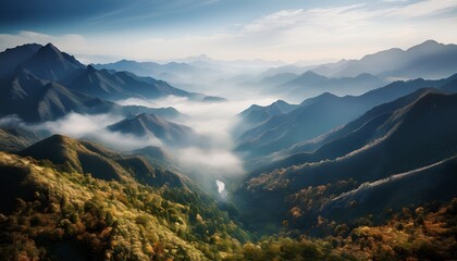 misty mountains