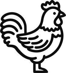 Obraz premium cock icon