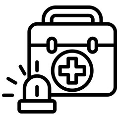 Obraz premium First Aid Outline Icon