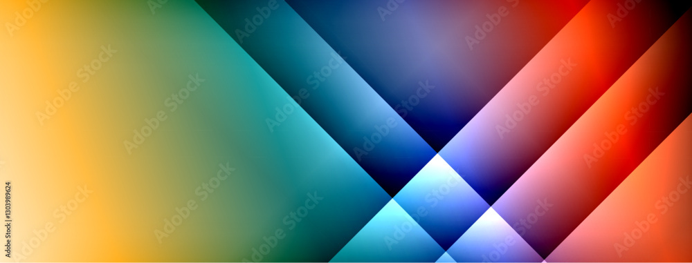 Poster colorful gradient with lines made of shadow and light. creative background