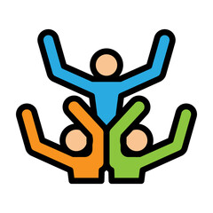 Cheerful Vector Filled Icon Design