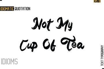 Stylish Cursive Inspirational Typography Idiom Caption Text-   Muddy The Waters