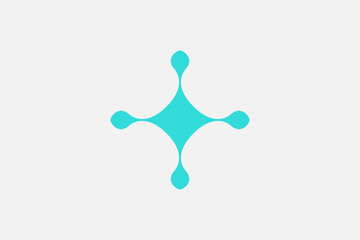 Sience biology molecul moving logo