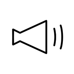 メガホンのシンプルアイコン　音量中