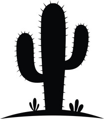 Cactus Silhouette Vector Design, Cactus Icon