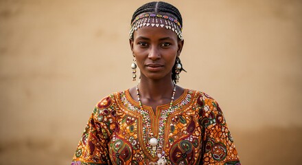 photorealistic portrait of a woman from Niger