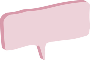 pink bubble speech bubble