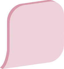 pink bubble speech bubble