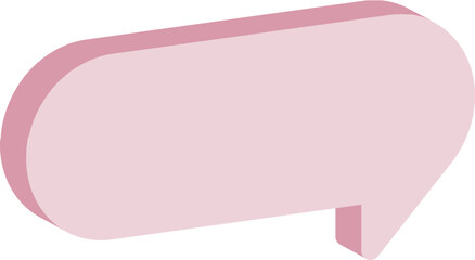 pink bubble speech bubble