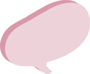 pink bubble speech bubble