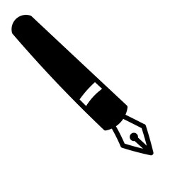 black pencil isolated on white background