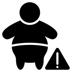 Obesity Prevention Glyph Icon