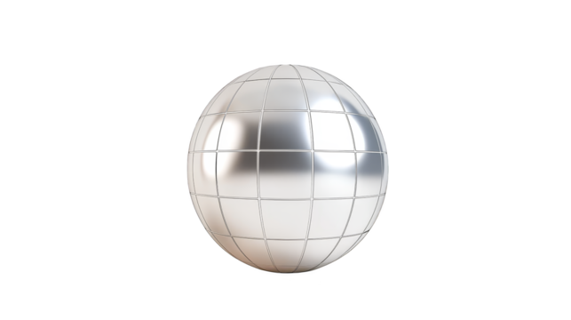 Abstract grid sphere, a captivating blend of geometric patterns and spherical harmony