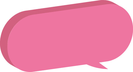 pink speech bubble