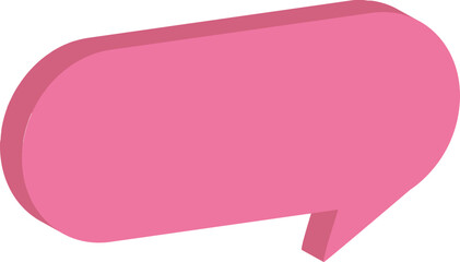 pink speech bubble