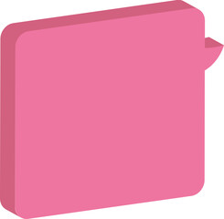 pink speech bubble